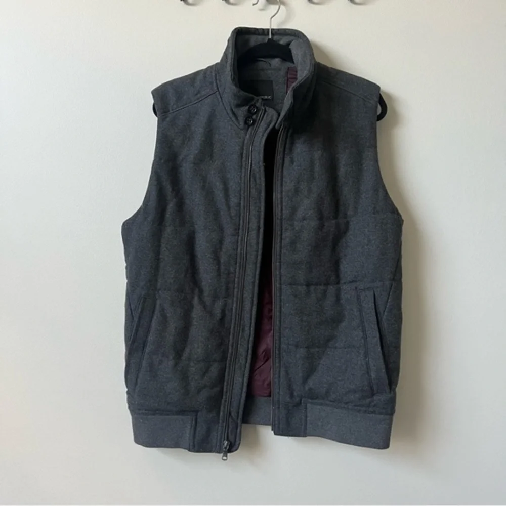 Banana Republic Wool‎ Blend Dark Gray Vest